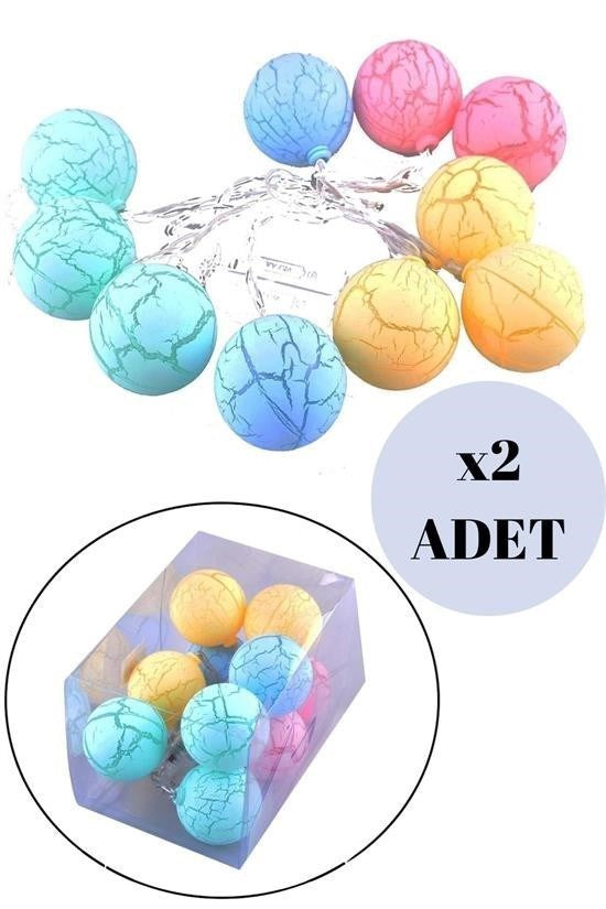 GENEL® Dekoratif Minik 10 Toplu Ledli  Dekoratif Dolama Renkli Led