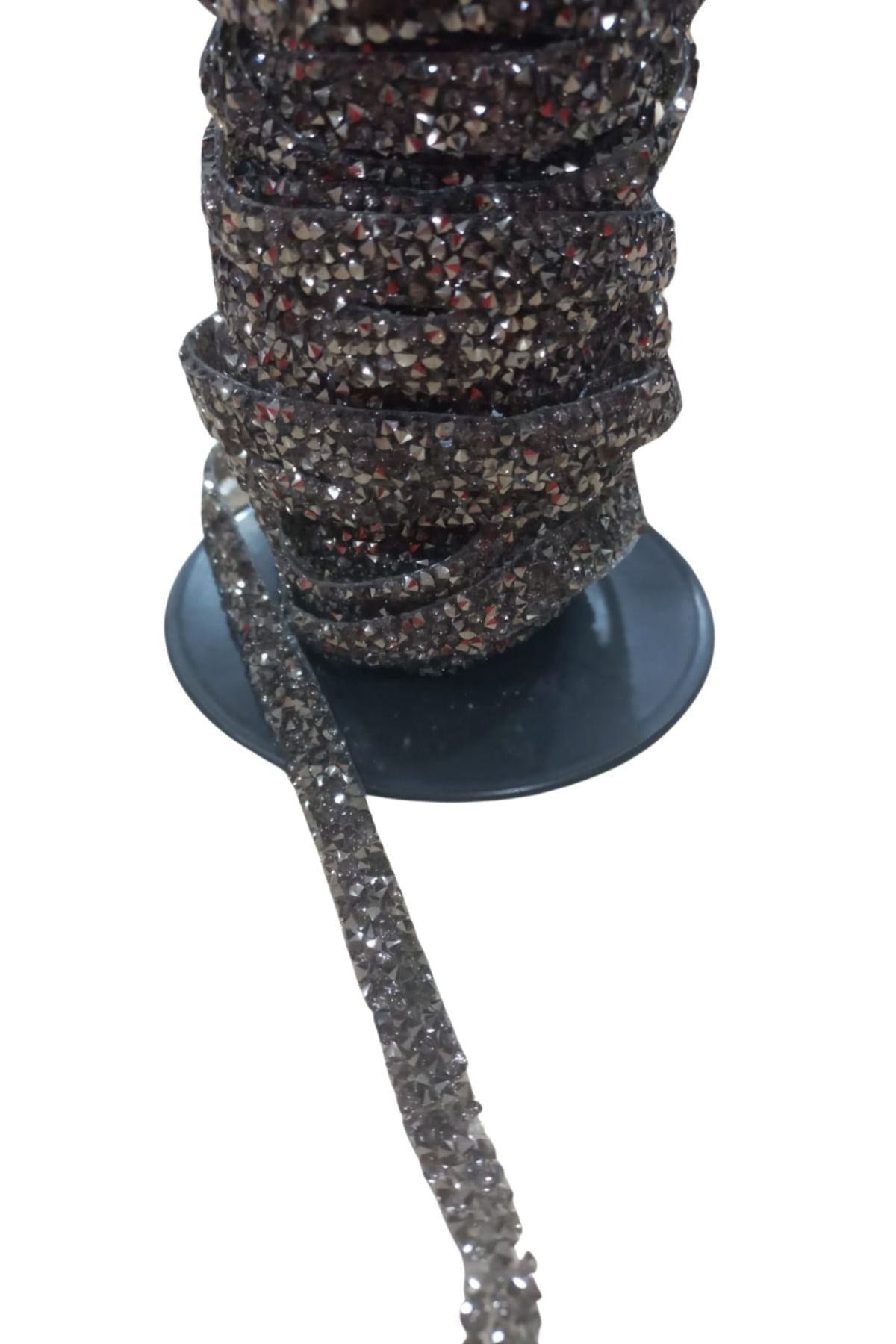 Silikonlu Yapıştırma Taş Şerit 2 cm Siyah 1 Metre - UcuzaGeliyor