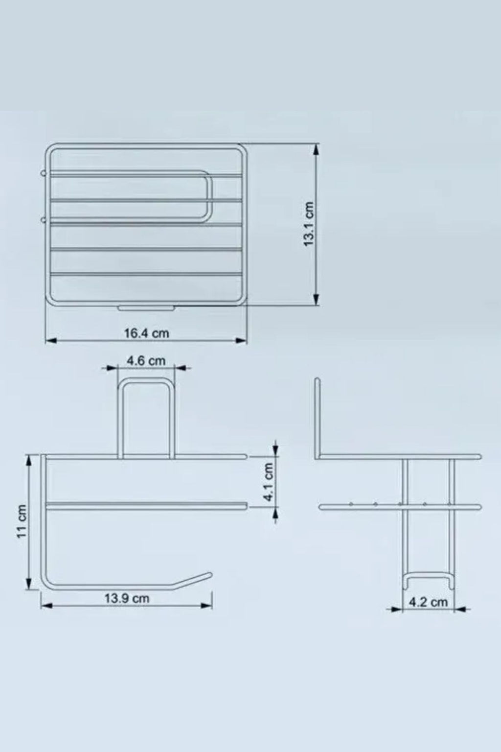 BUFFER® Kendiliğinden Yapışkanlı Tuvalet Kağıdı Tutacağı ve Yedek Raf - Siyah Modern Metal Tasarım