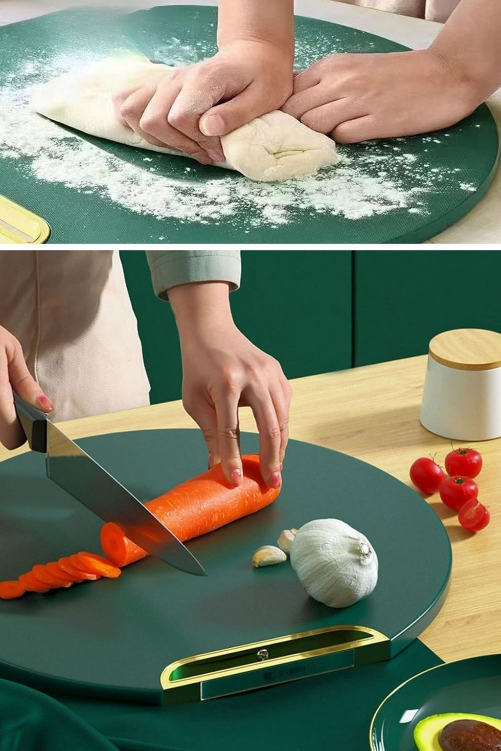 GENEL® Mutfak Sebze,Meyve,Et,Balık,Ekmek Doğrama Kesme Tahtası Standlı Kesim Panosu