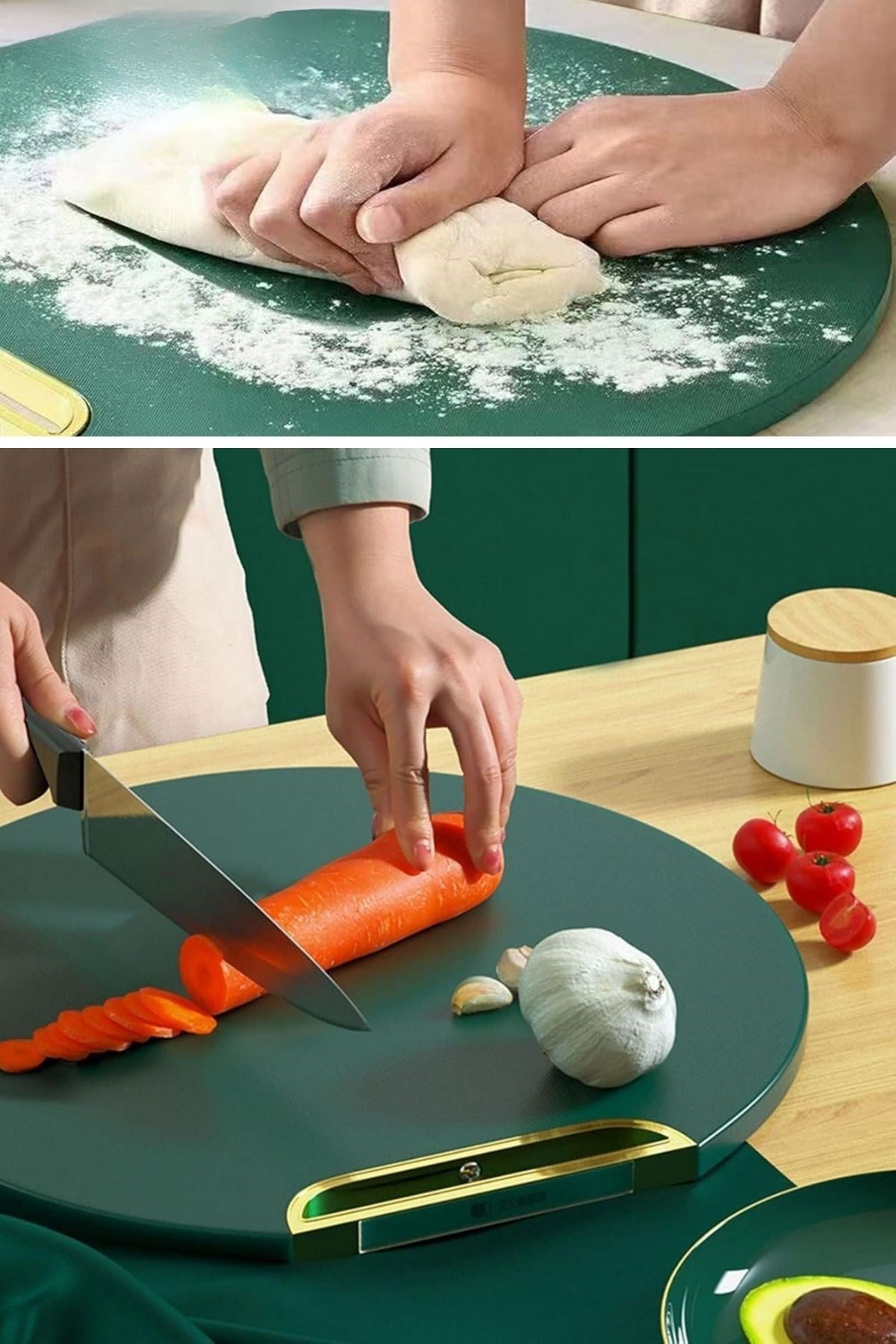 GENEL® Mutfak Sebze,Meyve,Et,Balık,Ekmek Doğrama Kesme Tahtası Standlı Kesim Panosu