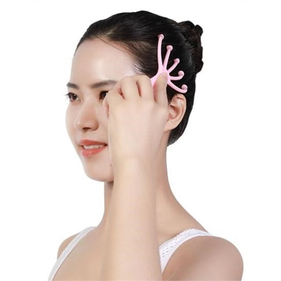 GENEL® Çok Fonksiyonlu 5 Uçlu Bilyeli Baş Boyun Bacak Kol Masaj Alet Rahatlatıcı Kafa Masaj Aparatı