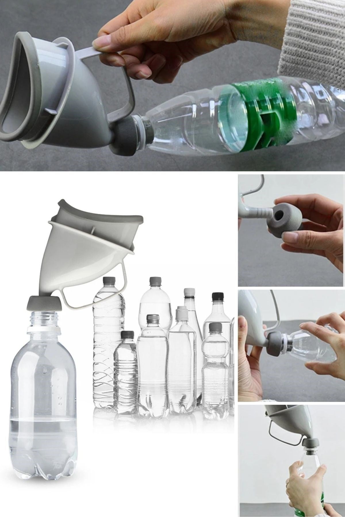 BUFFER® Unisex Taşınabilir Hijjenik Seyahat Tuvalet Aparatı Seyahat Tuvalet Hunisi