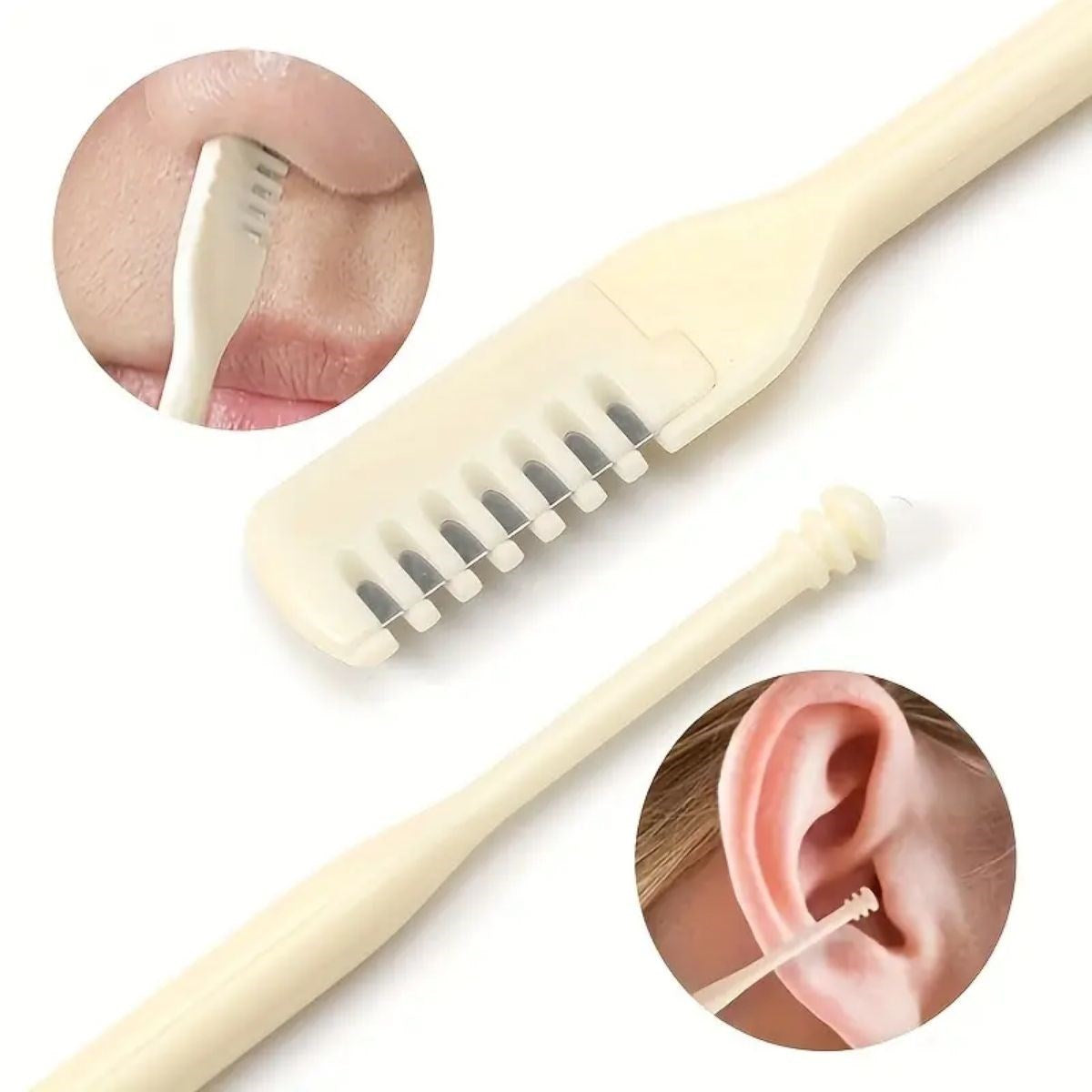 BUFFER® 2'Si Bir Arada 2 Parça Kutulu Burun Kıl Alma ve Kulak Temizleme Aparatı