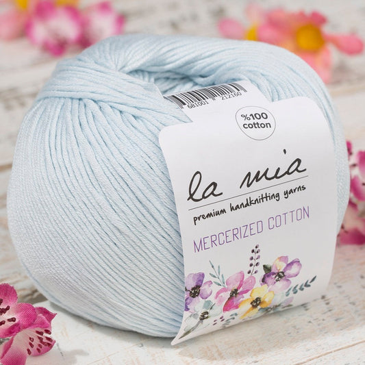 La Mia Mercerized Cotton Bebe Mavi El Örgü İpi - 79 - 33592 - UcuzaGeliyor