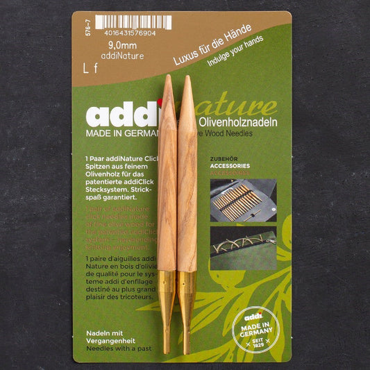 Addi Nature Olive Wood Click 9mm 13cm Misinalı Şiş - UcuzaGeliyor