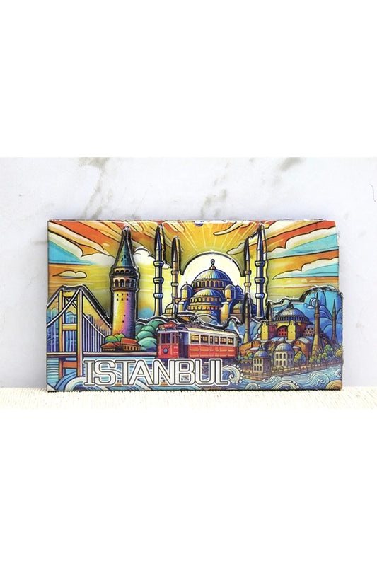 Ahşap İstanbul Temalı Magnet Alk4365