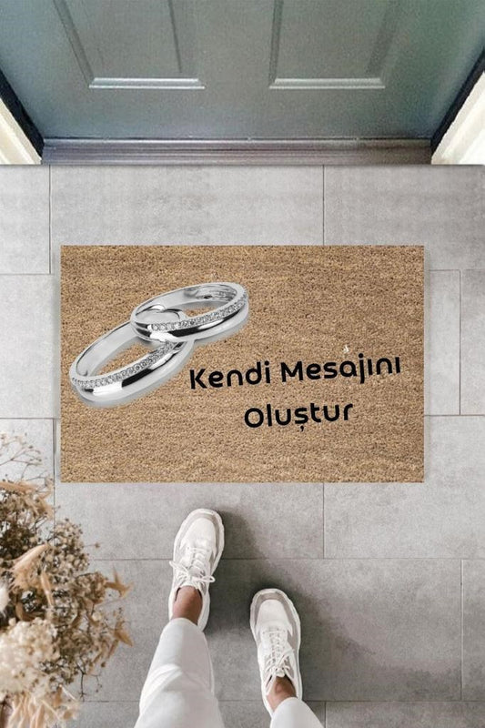 Dijital Baskı Kişiye Özel İç Kapı Dekorasyon Paspas  PS11249 - UcuzaGeliyor