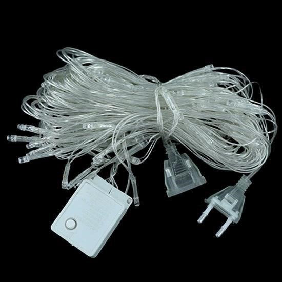 GENEL® 1x2 Metre Dekoratif File Ağ Perde 192 LED 8 Animasyonlu Farklı Işık Modu RGB Fişli - UcuzaGeliyor