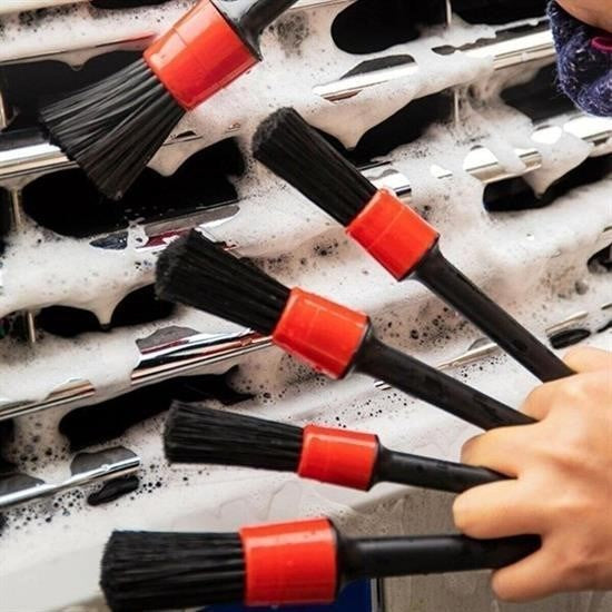 BUFFER® Yumuşak Kıllı İç Ve Dış Temizlik İçin 5+1 Detaylı Araç Oto Temizlik Bakım Fırça Seti - UcuzaGeliyor