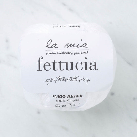 La Mia Fettucia Beyaz El Örgü İpi - L001 - 33877 - UcuzaGeliyor