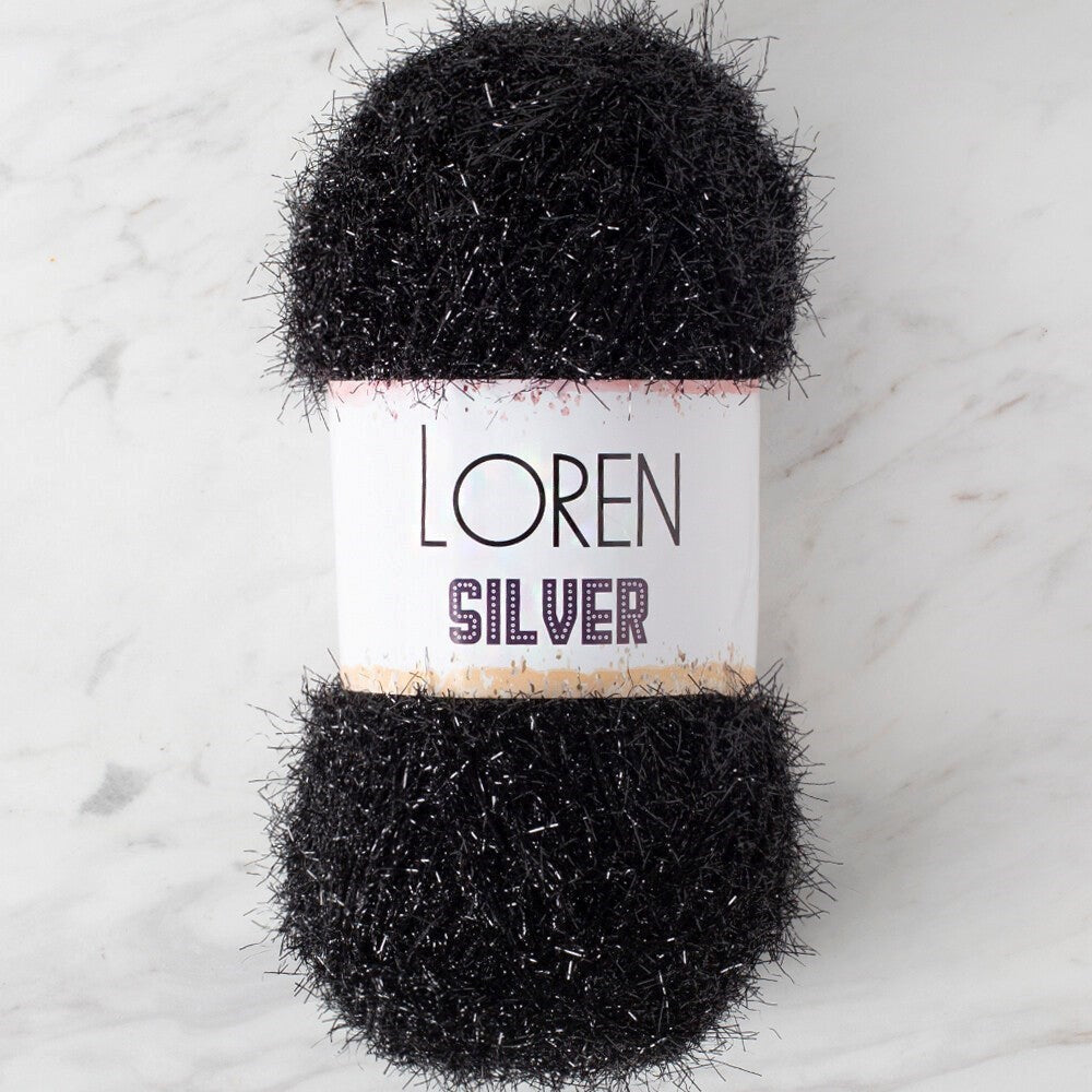 LOREN SILVER SİYAH EL ÖRGÜ İPİ - RS1001 - 34093 - UcuzaGeliyor