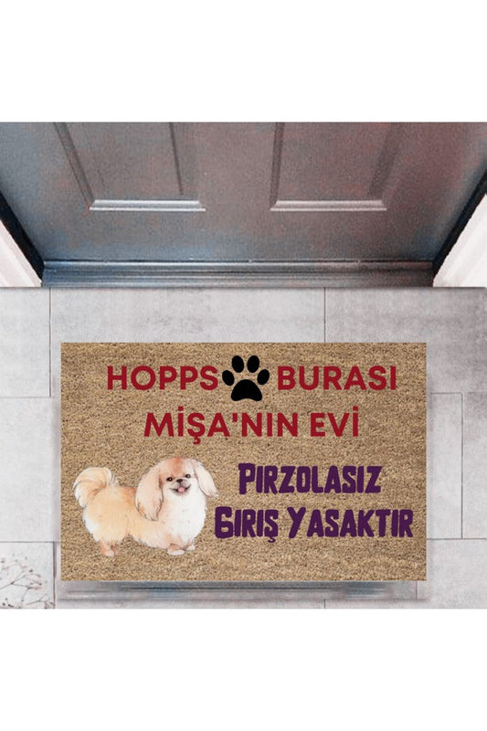 Kapı Önü Paspası Dekoratif Dijital Baskı Hopps  P-2474 - UcuzaGeliyor