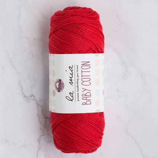 La Mia Baby Cotton Kırmızı El Örgü İpi - L033 - 33634 - UcuzaGeliyor