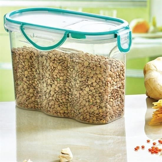 GENEL® Kilitli Kapaklı Contalı Hava,Su Sıvı Geçirmez 1,7 Litre Erzak Saklama Kabı-SA585
