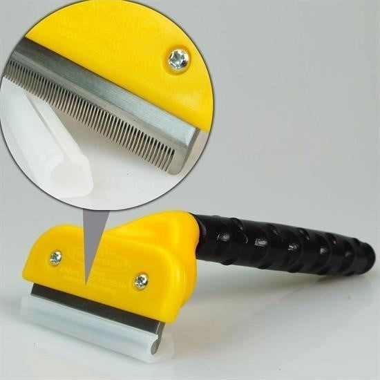 GENEL® Fubminator Kedi Köpek Tüy Toplama Tarağı  Kaşıma Aparatı 4,5 Cm