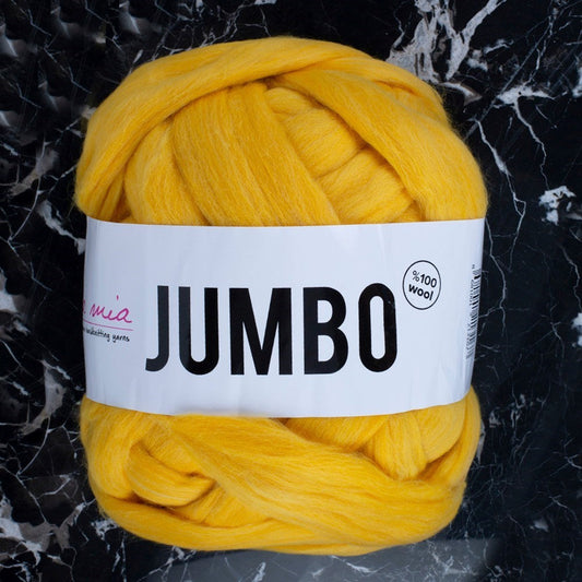 La Mia Jumbo Sarı Dev Yün El Örgü İpi - J5 - UcuzaGeliyor