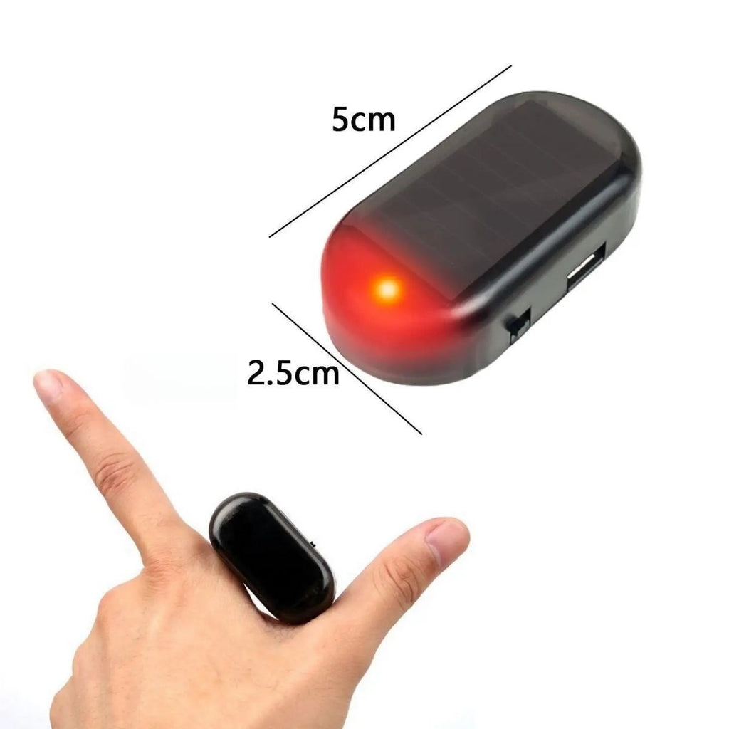 GENEL®  Araç İçin Caydırıcı Solar Enerji İle Şarj Olan  Güçlü Yapışkanlı Işıklı Plastik Mini Sahte Alarm - UcuzaGeliyor