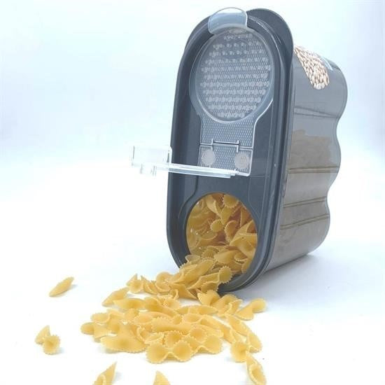 GENEL® 2 Kapaklı Ölçekli Erzak Saklama Kabı - 1,2 Litre - SA930