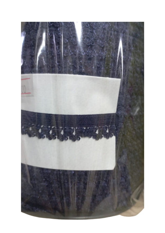 Çamaşır Lastiği Dantelli 1 cm 75 Metre 1 Top Lacivert - UcuzaGeliyor