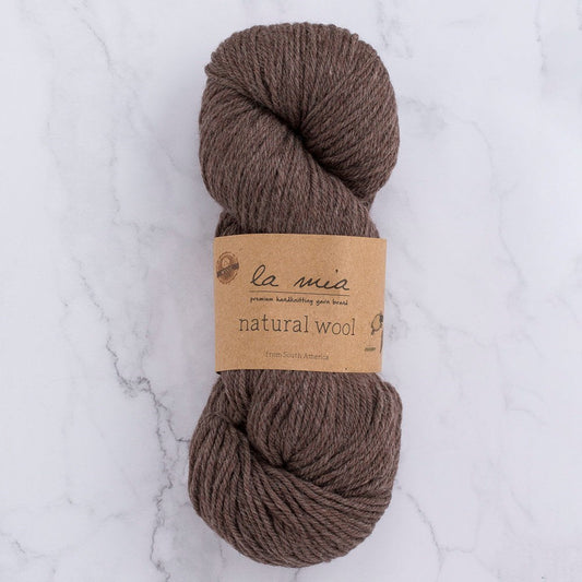 La Mia Natural Wool Koyu Kahverengi El Örgü İpi - H6 - 33603 - UcuzaGeliyor